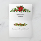 クリスマスカード-バルセロナサグラダファミリア シーズンカード (内部)