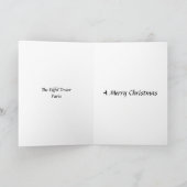 クリスマスカード – パリ,エッフェルタワー (内部)