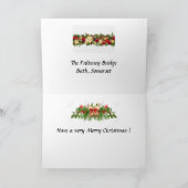 クリスマスカード – パルテニー橋、バス、サマセット (内部)