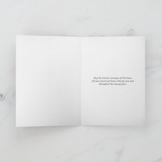 クリスマスカード | ピンクの木 (内部)