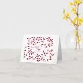 クリスマスカード-ピースドーブ カード (黄色い花)