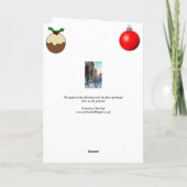 クリスマスカード – フィレンツェ，イタリア カード (裏面)