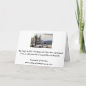 クリスマスカード – ブリュッセル,グランドプレイス (裏面)