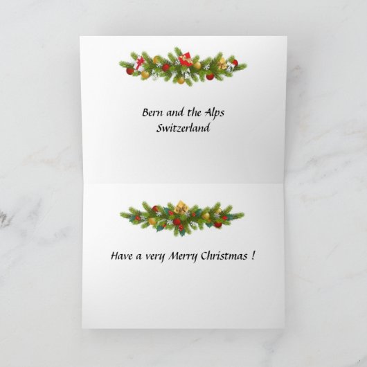 クリスマスカード – ベルン（スイス） (内部)