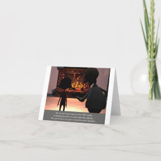 クリスマスカード：ホットファイアクールスケルトン死んだサンタ シーズンカード