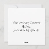 クリスマスカード, ホリデーカード, クリスマス (裏面)