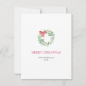 クリスマスカード、ホリデーカード シーズンカード (正面)