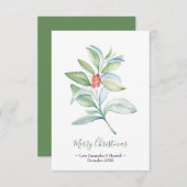 クリスマスカード、ホリデーカード 出欠カード (正面/裏面)