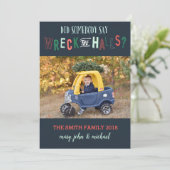 クリスマスカード、ホリデーフォトカードおもしろい、 シーズンカード (スタンド正面)