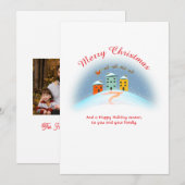 クリスマスカード ホリデー 2024 招待状 (正面/裏面)