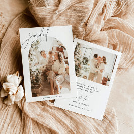 クリスマスカード |ホリモダンデーフォトカード 招待状