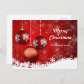 クリスマスカード ポストカード (正面/裏面)