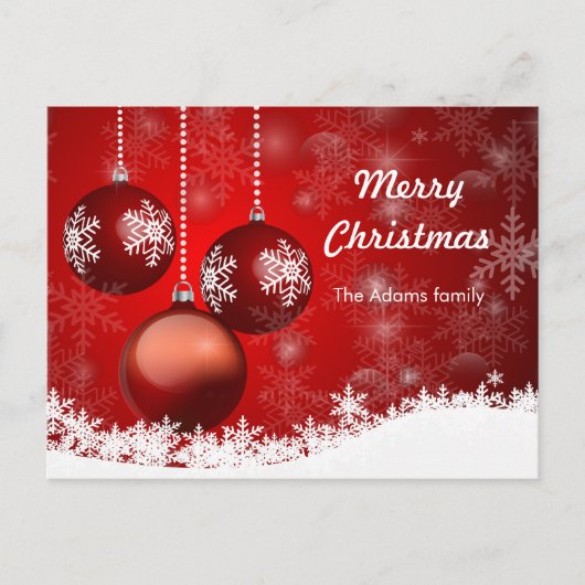 クリスマスカード ポストカード (正面)