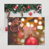 クリスマスカード ポストカード (正面/裏面)