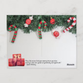 クリスマスカード ポストカード (裏面)