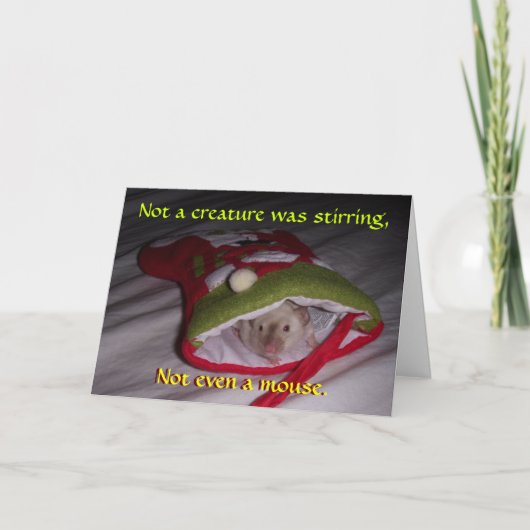 クリスマスカード: マウス シーズンカード (正面)