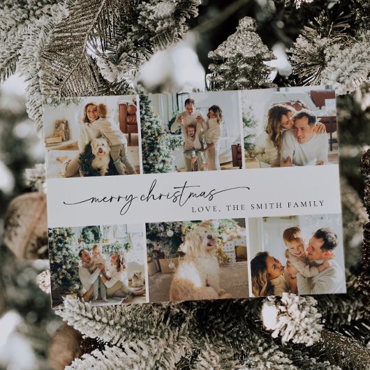 クリスマスカード |ミニマル写真ホリデーカード