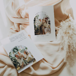 クリスマスカード |ミニマル写真ホリデーカード 招待状