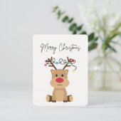 クリスマスカード「メリークリスマス」 – トナカイ シーズンカード (スタンド正面)
