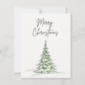 クリスマスカード「メリークリスマス」 – 木 シーズンカード (正面)