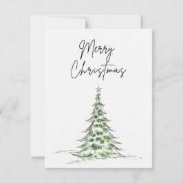 クリスマスカード「メリークリスマス」 – 木 シーズンカード