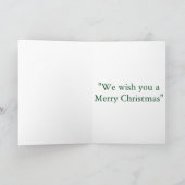 クリスマスカード: ヴィンテージの聖歌隊 シーズンカード (内部)