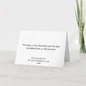 クリスマスカード – ヴェニス (裏面)