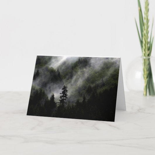 クリスマスカード：丘を愚かな気持ちで飾る… カード (正面)