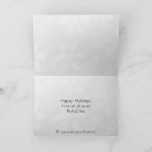 クリスマスカード 企業用 festive silver red (内部)