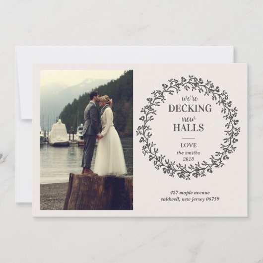 クリスマスカード / 休日の移行について 招待状 (正面)