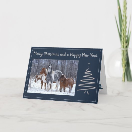 クリスマスカード「冬魔法」 シーズンカード (正面)