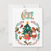 クリスマスカード – 動物 (正面)