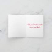 クリスマスカード – 北欧クリスマスフォークアート (内部)