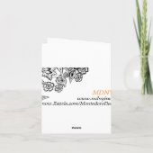 クリスマスカード-大臣スケートで滑る シーズンカード (裏面)