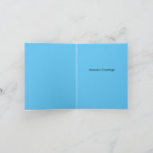 クリスマスカード：天使の星 カード (内部)