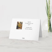 クリスマスカード – 子供の芸術 – Rudolph (裏面)