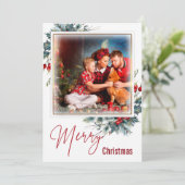 クリスマスカード 家庭の写真 (スタンド正面)