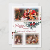 クリスマスカード 家庭の写真 (裏面)