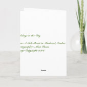 クリスマスカード – 市の休日 (裏面)