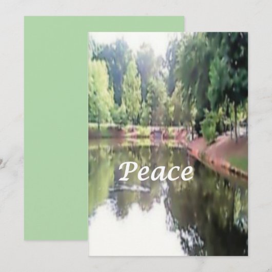 クリスマスカード--平和 シーズンカード (正面/裏面)