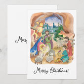 クリスマスカード , 幼いイエス・キリスト 招待状 (正面/裏面)