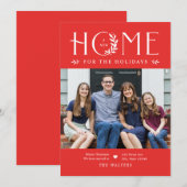 クリスマスカード 引越のお知らせ ホリデーシーズン (正面/裏面)