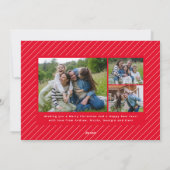 クリスマスカード 引越のご案内 4枚の写真 (裏面)