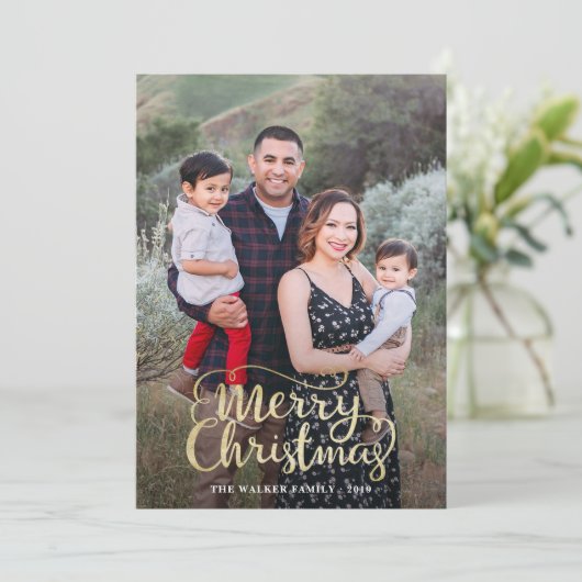 クリスマスカード(手持ちレタリング) シーズンカード (スタンド正面)