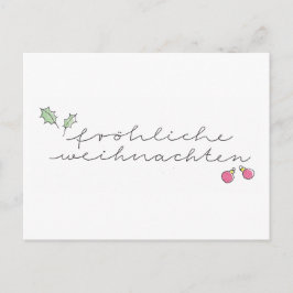 クリスマスカード 手書き シーズンポストカード