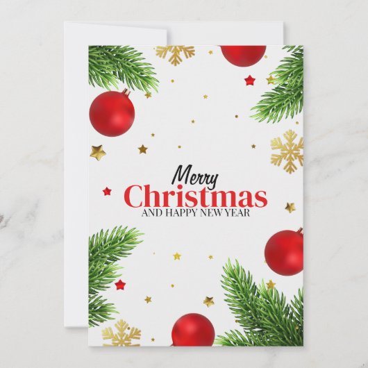 クリスマスカード 招待状 (正面)