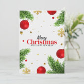 クリスマスカード 招待状 (スタンド正面)