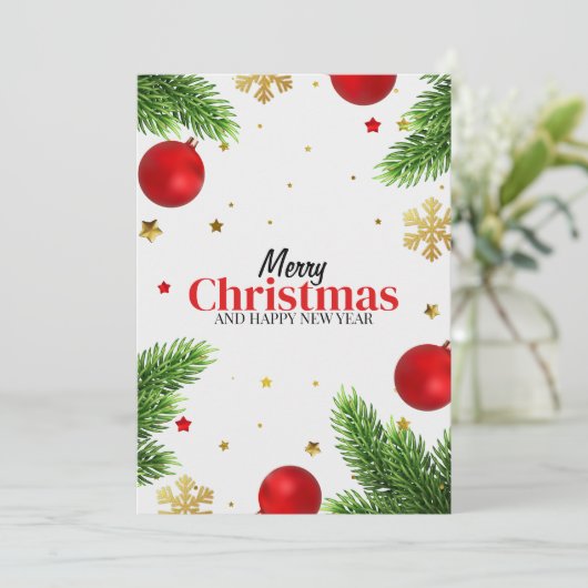 クリスマスカード 招待状 (スタンド正面)