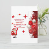 クリスマスカード 招待状 (スタンド正面)