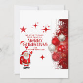 クリスマスカード 招待状 (裏面)